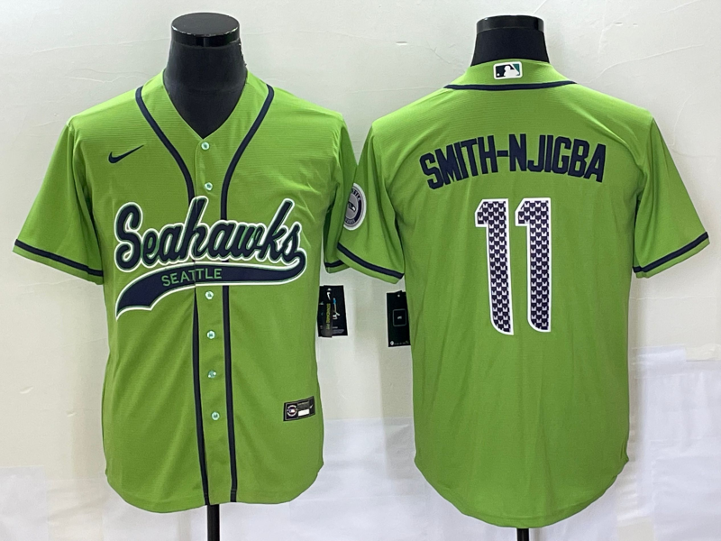 Men's Seattle Seahawks Jaxon Smith-Njigba #11 Green Jersey Joint Edition